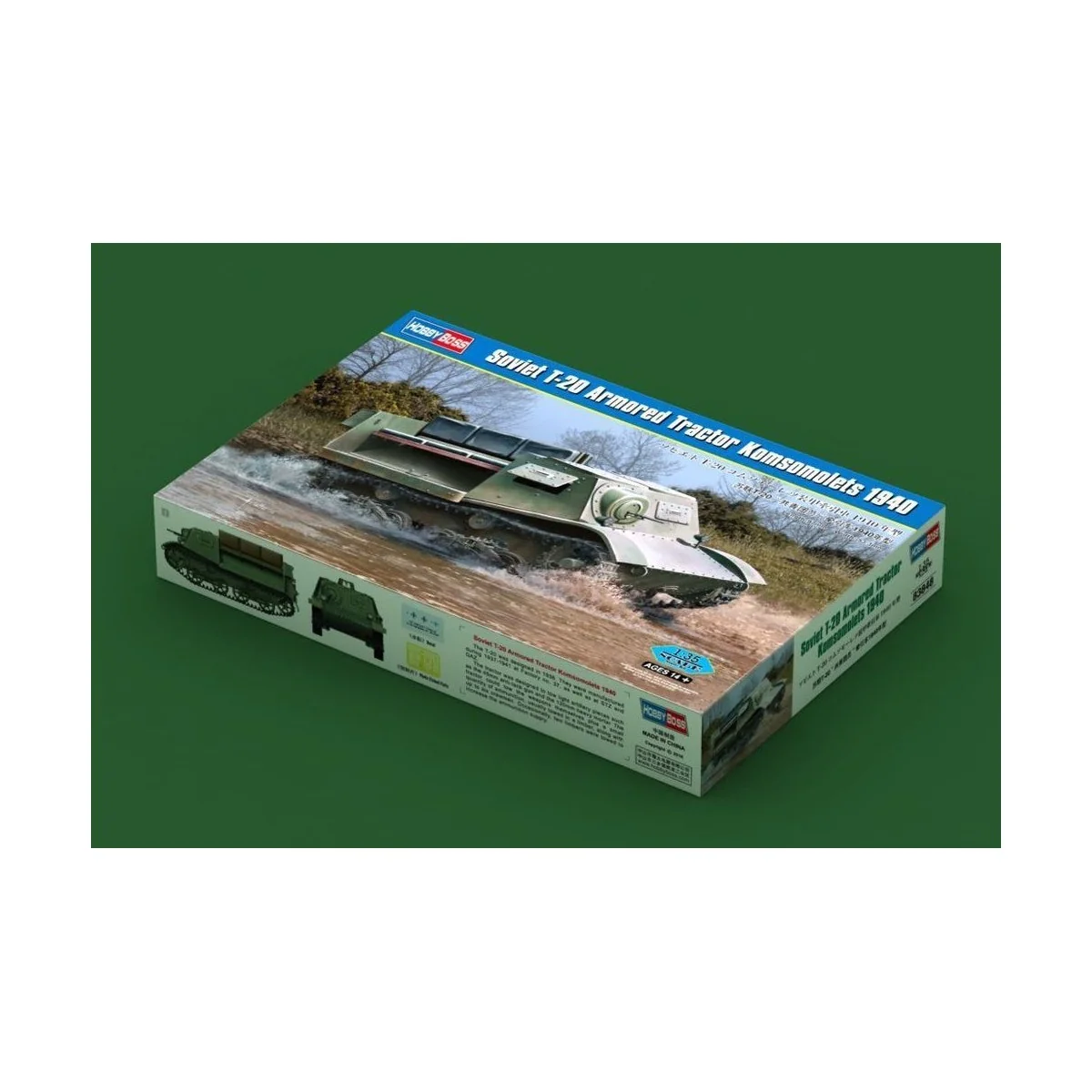 Soviet T-20 Armored Tractor Komsomolets 1940, 1/35 - Hobby Boss 83848 Soviet T-20 Armored Tractor Komsomolets 1940, 1/35 - Hobby Boss 83848