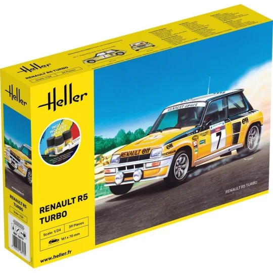STARTER KIT Renault R5 Turbo, 1/24 - Heller 56717 STARTER KIT Renault R5 Turbo, 1/24 - Heller 56717