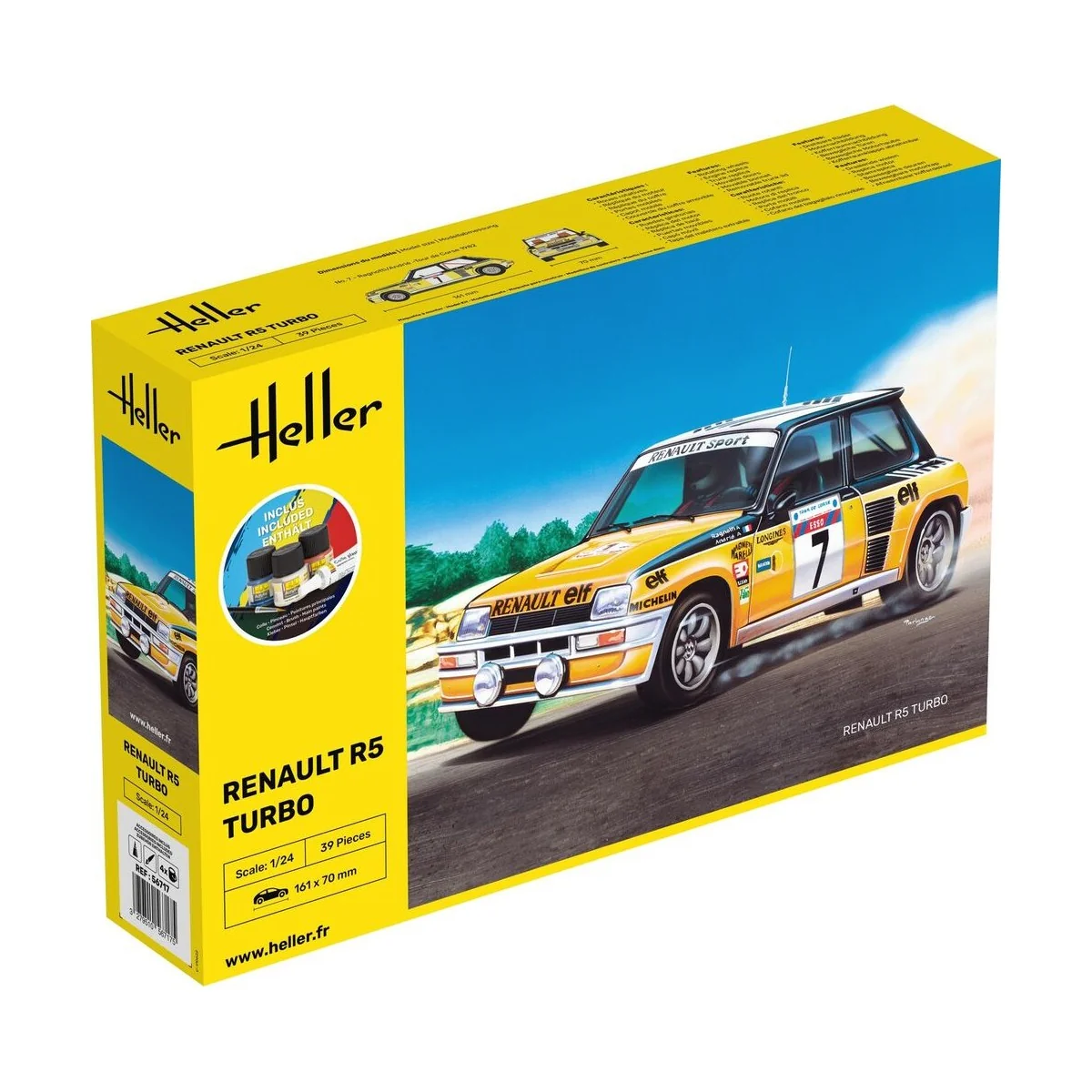 STARTER KIT Renault R5 Turbo, 1/24 - Heller 56717 STARTER KIT Renault R5 Turbo, 1/24 - Heller 56717