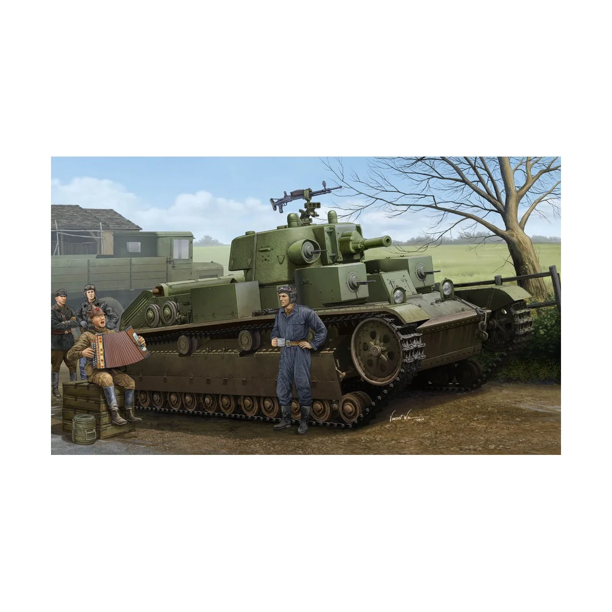 Soviet T-28 Medium Tank (Cone Turret), 1/35 - Hobby Boss 83855