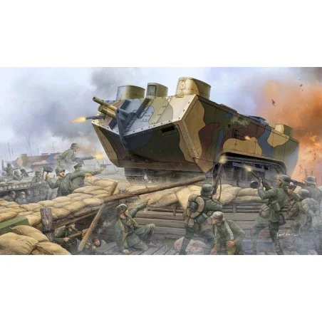 French Saint-Chamond Heavy Tank-Early, 1/35 - Hobby Boss 83858