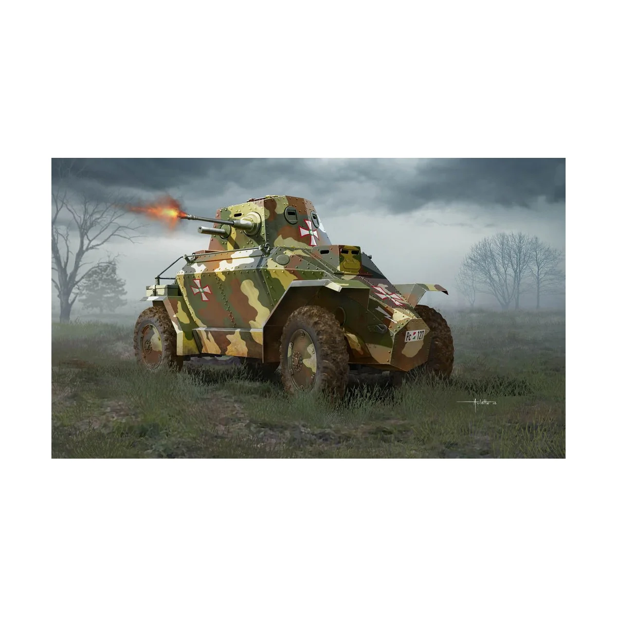 Hungarian 39M CSABA Armored Car, 1/35 - Hobby Boss 83866