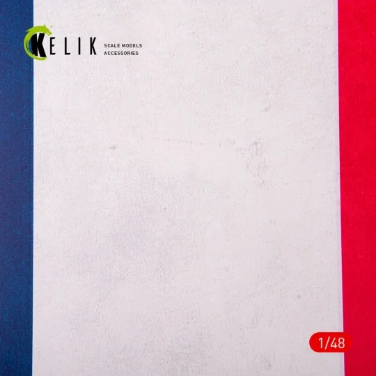 France Flag - Acrylic 3 mm (410 x 270 mm) (410 g), 1/48 - Kelik KS4...