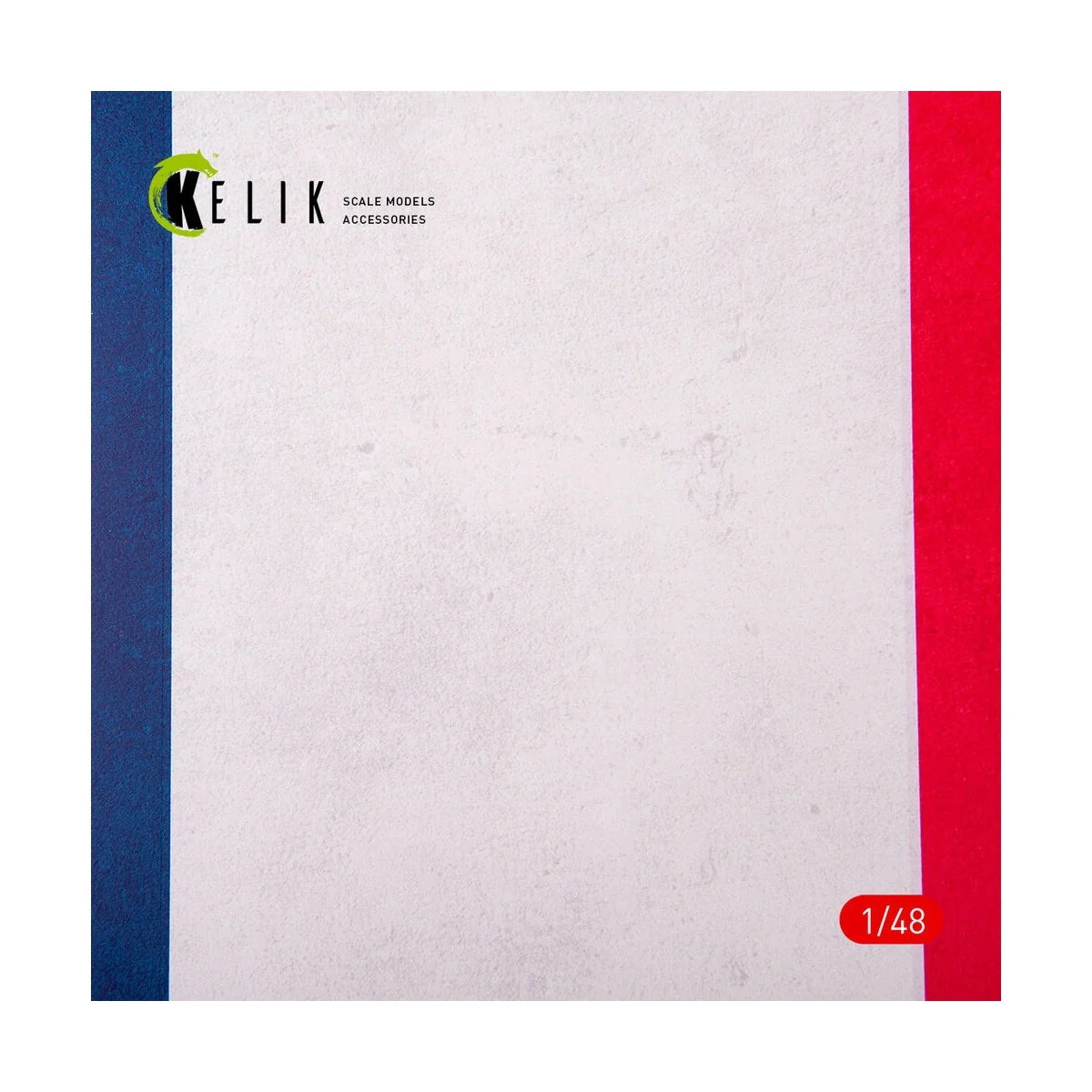 France Flag - Acrylic 3 mm (410 x 270 mm) (410 g), 1/48 - Kelik KS4...