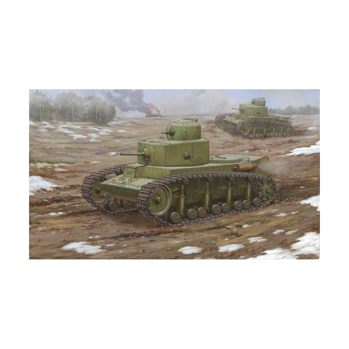 Soviet T-12 Medium Tank, 1/35 - Hobby Boss 83887 Soviet T-12 Medium Tank, 1/35 - Hobby Boss 83887