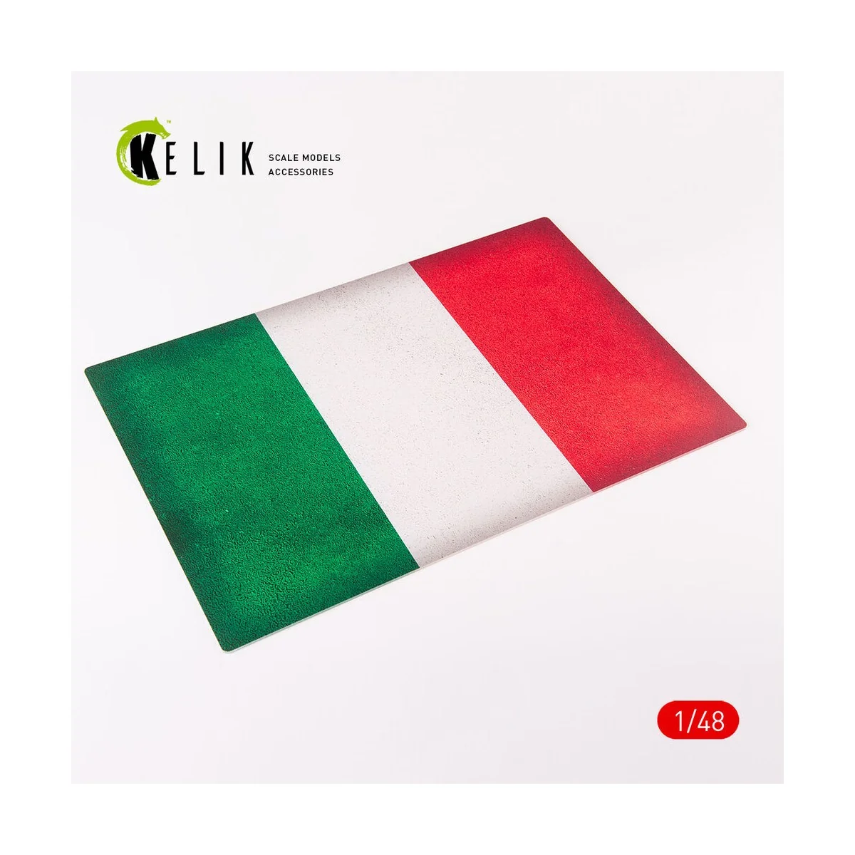 Italy Flag - Acrylic 3 mm (410 x 270 mm) (410 g), 1/48 - Kelik KS48031