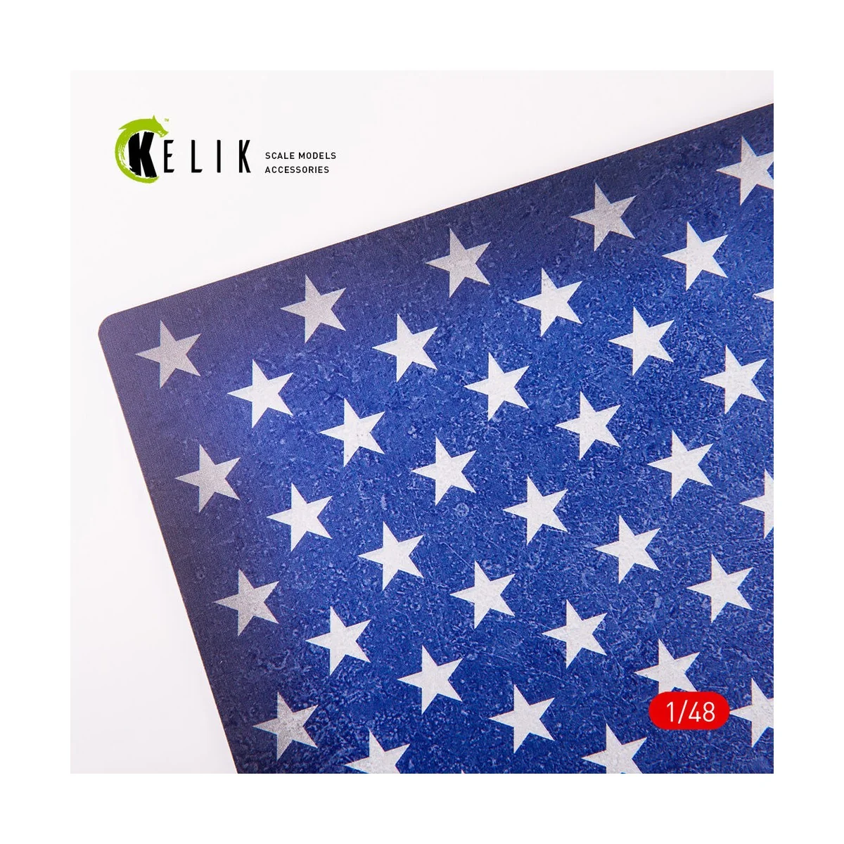 USA Flag - Acrylic 3 mm (410 x 270 mm) (410 g), 1/48 - Kelik KS48032