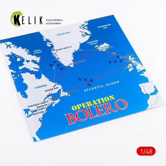 Operation Bolero WWII era - Acrylic 3 mm (240 x 240 mm) (190g) (1/7...