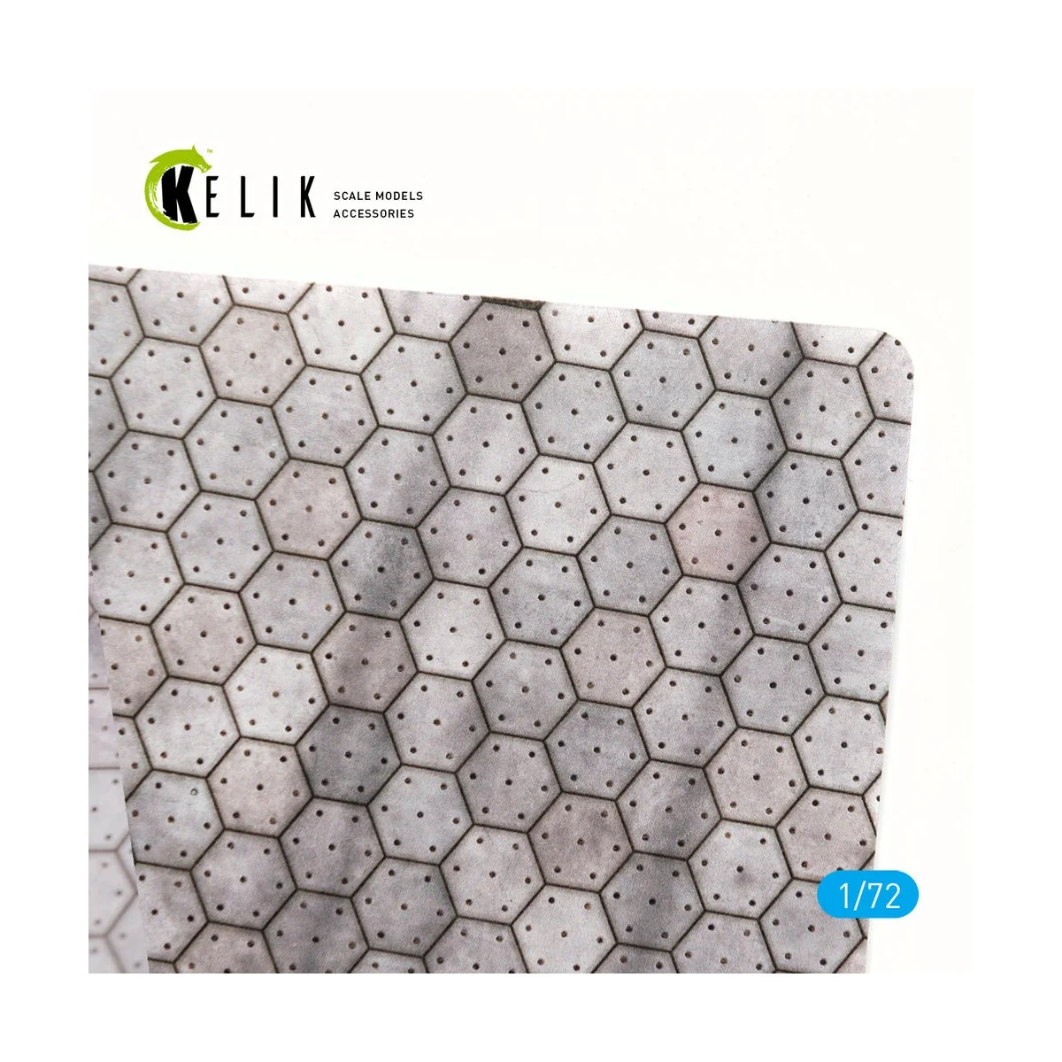 Swiss hexagonal concrete parking place Base - Acrylic 3 mm (280 x 1...