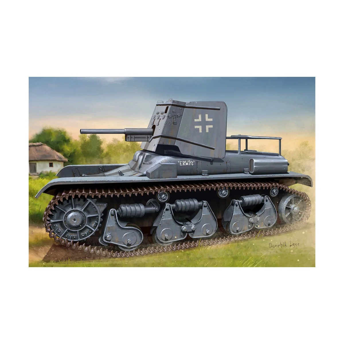 German 3.7cm Pak 35/36 auf Pz.Kpfw 35R(f), 1/35 - Hobby Boss 83895