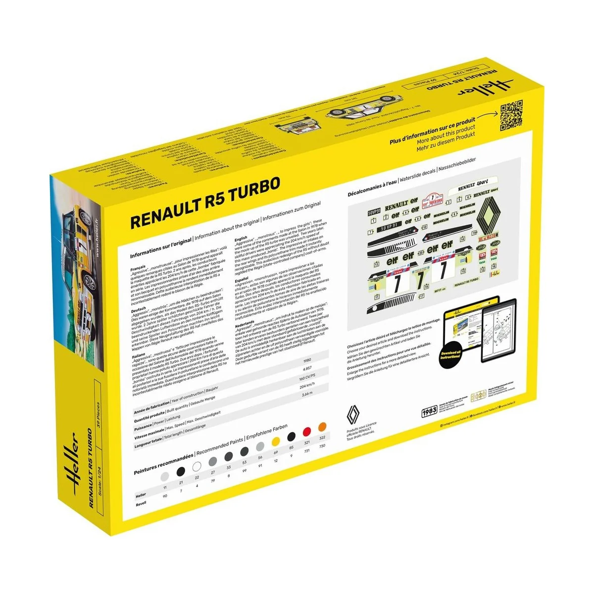 STARTER KIT Renault R5 Turbo - Heller 56717