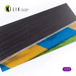 Asphalt road Moto race track type 1 Base - Acrylic 3 mm (180 x 357 ...