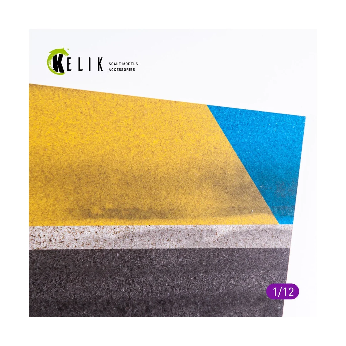 Asphalt road Moto race track type 1 Base - Acrylic 3 mm (180 x 357 ...