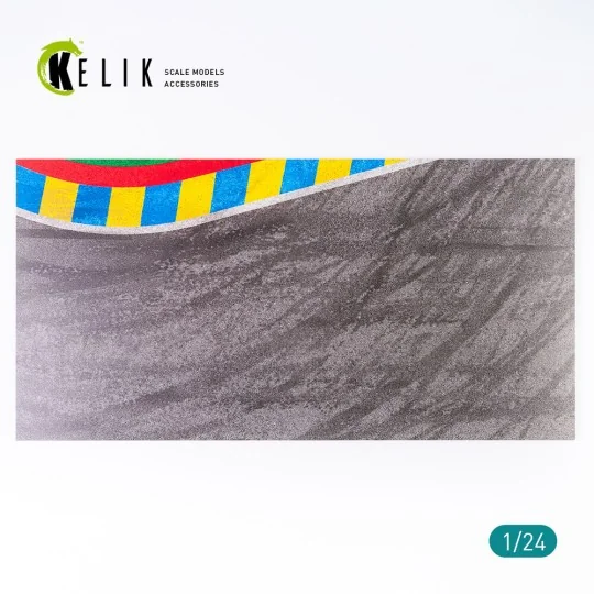 Asphalt road 24 Hours of Le Mans Turn Base - Acrylic 3 mm (180 x 35...