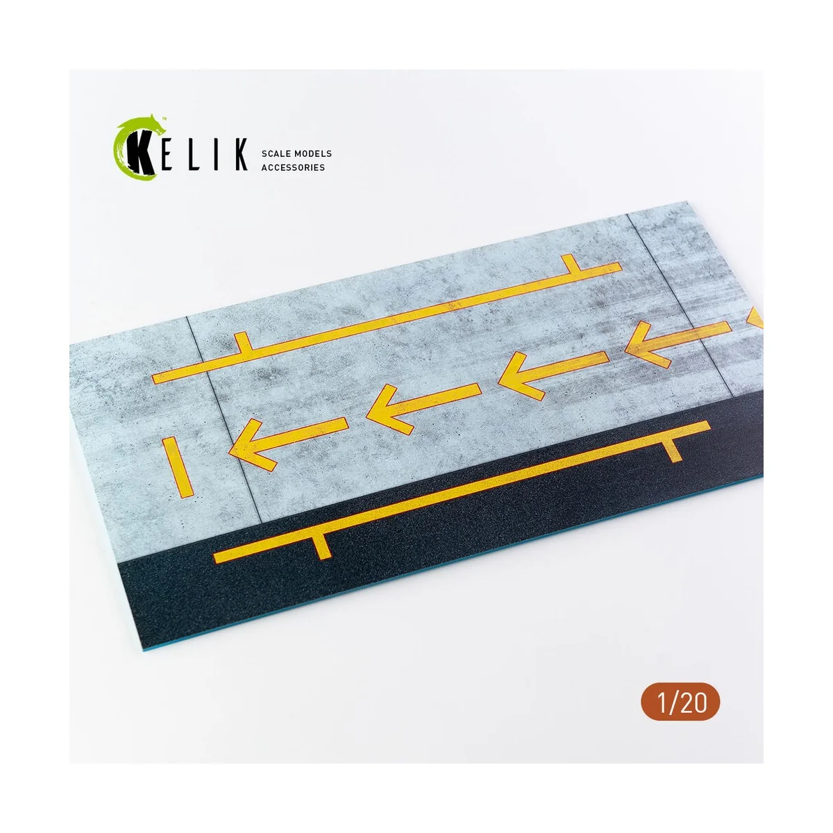 F1 Pitstop Type 2 Base - Acrylic 3 mm (180 x 357 mm) (210 g) (1/20)...