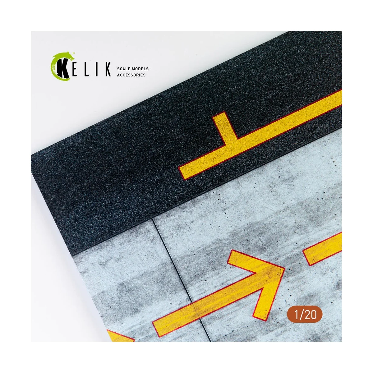 F1 Pitstop Type 2 Base - Acrylic 3 mm (180 x 357 mm) (210 g) (1/20)...