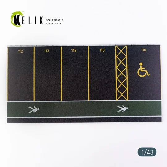 Supermarket Parking type 1 Base - Acrylic 3 mm (180 x 357 mm) (210 ...