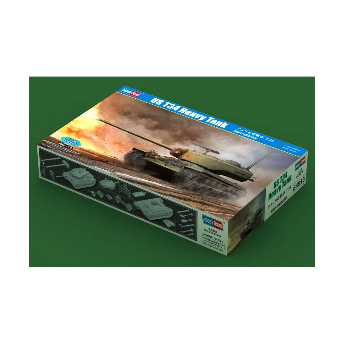 US T34 Heavy Tank, 1/35 - Hobby Boss 84513 US T34 Heavy Tank, 1/35 - Hobby Boss 84513