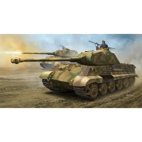 German Sd.Kfz.182 King Tiger "Porsche Turret" w/Zimmerit, 1/35 - Ho... German Sd.Kfz.182 King Tiger "Porsche Turret" w/Zimmerit, 1/35 - Ho...