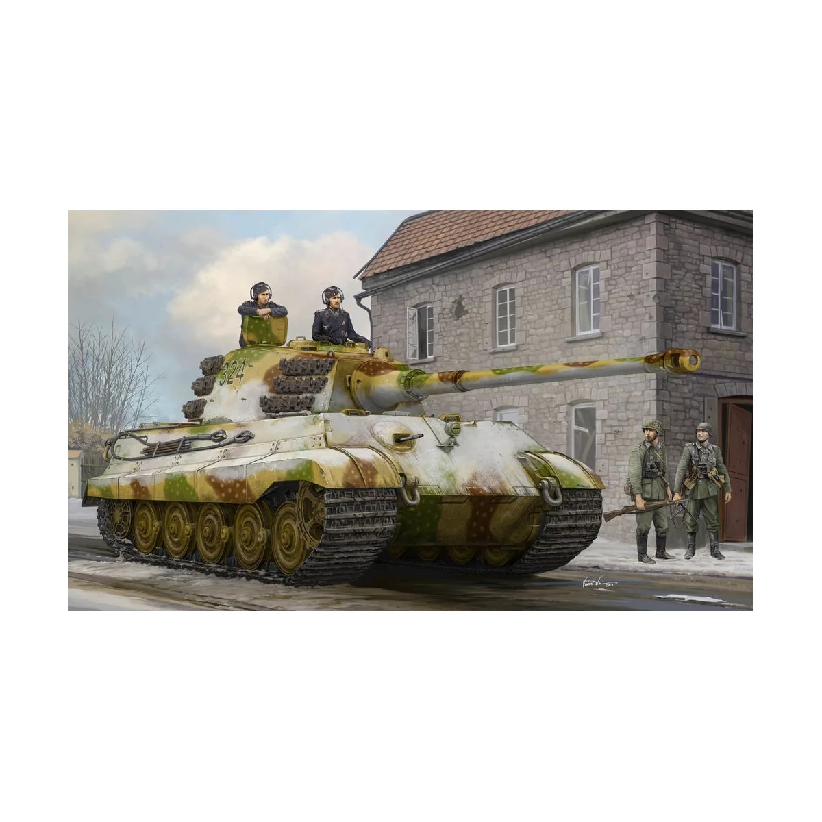 Pz.Kpfw.VI Sd.Kfz.182 Tiger II (Henschel Feb-1945 Production), 1/35...