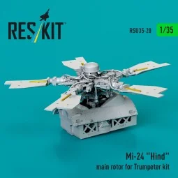 Mi-24 Hind main rotor for Trumpeter kit (3D Printed), 1/35 - ResKit...