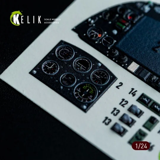 Spitfire Mk VIII interior 3D decals for Airfix kit, 1/24 - Kelik K2...