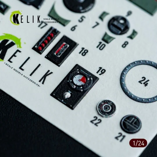 Spitfire Mk VIII interior 3D decals for Airfix kit, 1/24 - Kelik K2...
