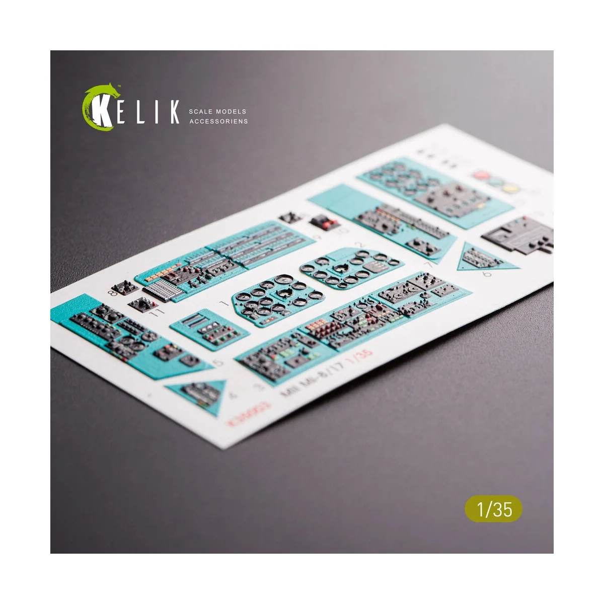 Mi-8MT/Mi-17 interior 3D decals for Trumpeter kit, 1/35 - Kelik K35003