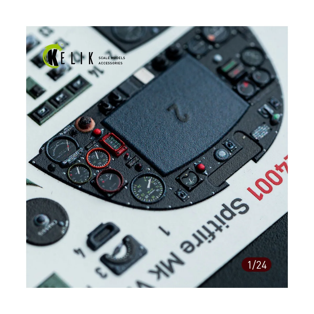 Spitfire Mk VIII interior 3D decals for Airfix kit, 1/24 - Kelik K2...