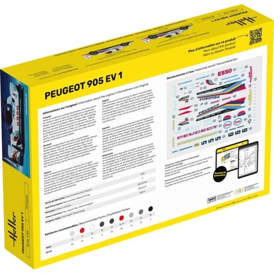 STARTER KIT Peugeot 905 EV 1, 1/24 - Heller 56718