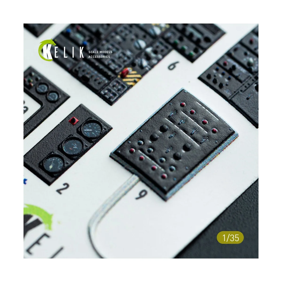 CH-54A Tarhe interior 3D decals for ICM kit, 1/35 - Kelik K35009