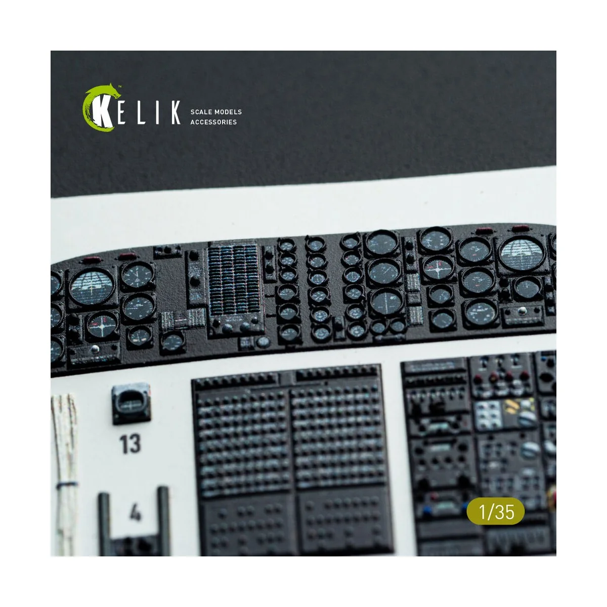 CH-54A Tarhe interior 3D decals for ICM kit, 1/35 - Kelik K35009
