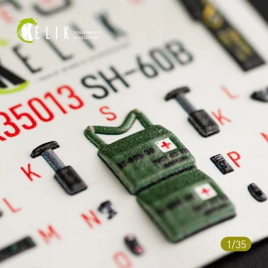 SH-60B interior 3D decals for Kitty Hawk / Zimimodel kit, 1/35 - Ke...