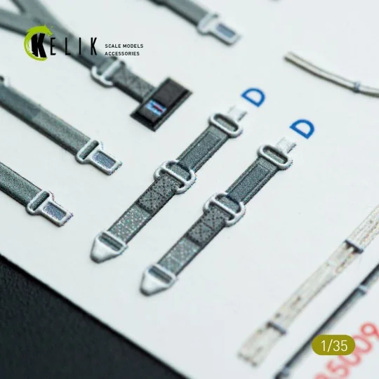 CH-54A Tarhe interior 3D decals for ICM kit, 1/35 - Kelik K35009
