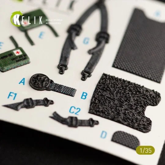 HH-60H Rescue Hawk interior 3D decals for Kitty Hawk / Zimimodel ki...