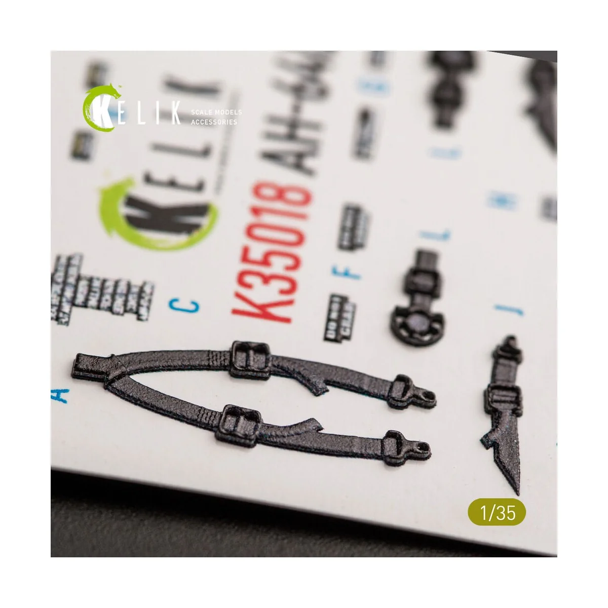 AH-64D Apache interior 3D decals for Takom kit, 1/35 - Kelik K35018