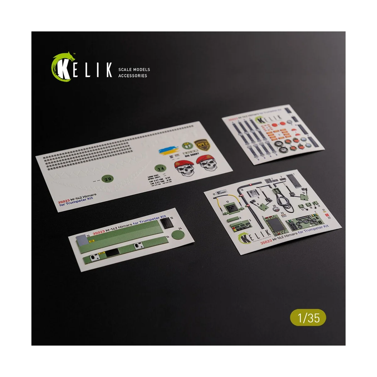 M142 HIMARS - Interior 3D Decal and classic Decal for Trumpeter kit...