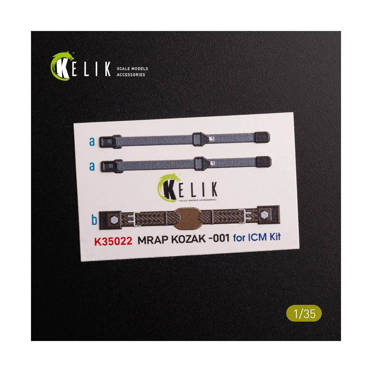 Kozak-001 Ukrainian MRAP 3D decals for ICM kit, 1/35 - Kelik K35022