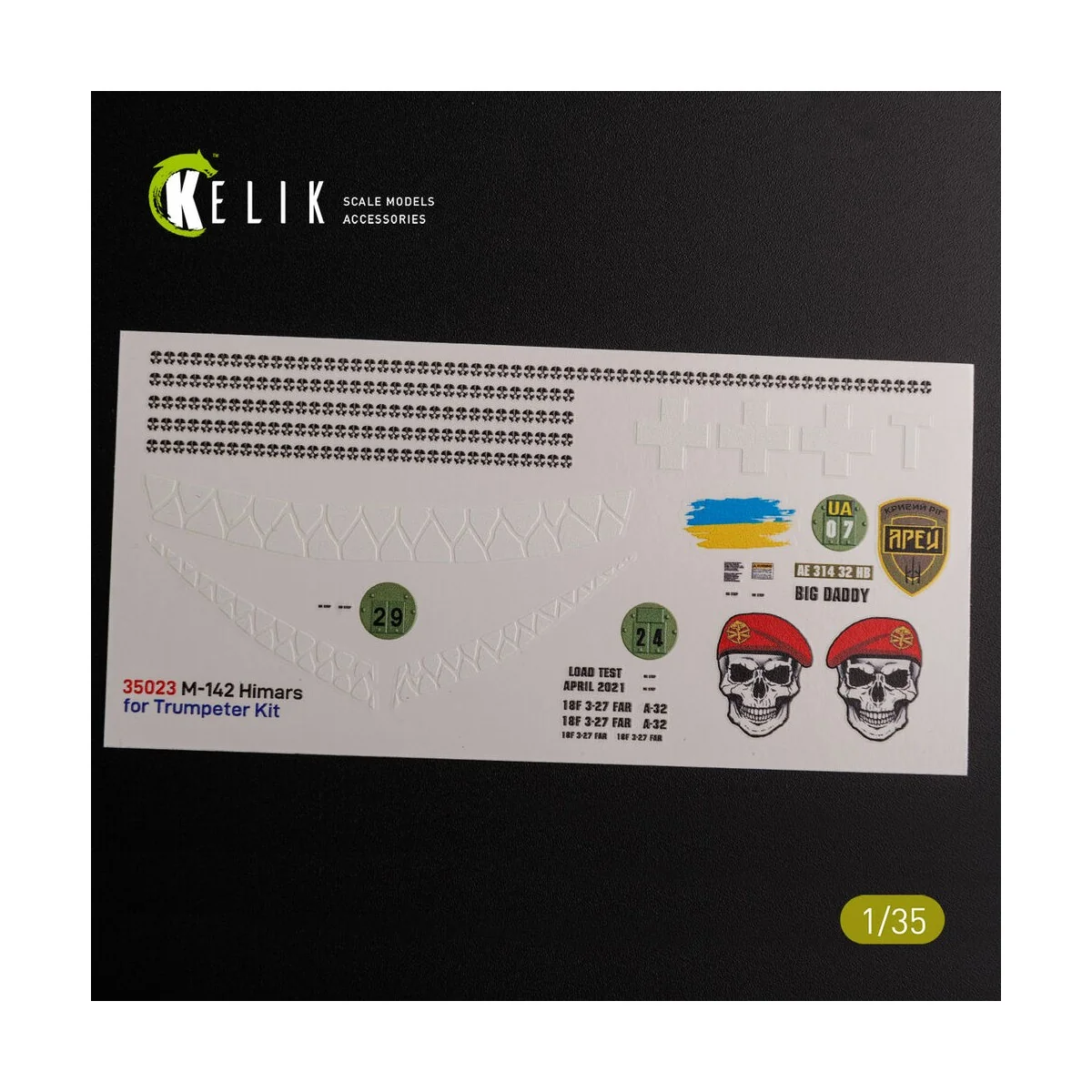 M142 HIMARS - Interior 3D Decal and classic Decal for Trumpeter kit...