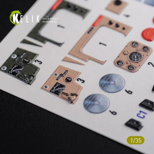 HMMWV M1097 3D Decal for ICM kit, 1/35 - Kelik K35028