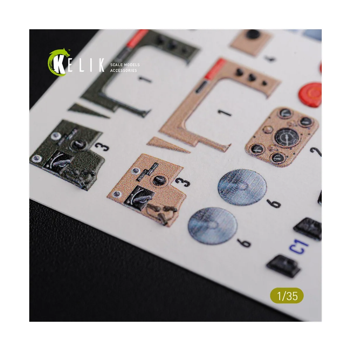 HMMWV M1097 3D Decal for ICM kit, 1/35 - Kelik K35028