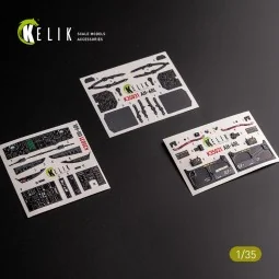 UH-60L interior 3D decals for Academy kit, 1/35 - Kelik K35031