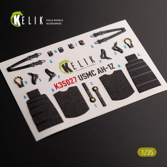 AH-1Z interior 3D decals for Academy kit, 1/35 - Kelik K35027