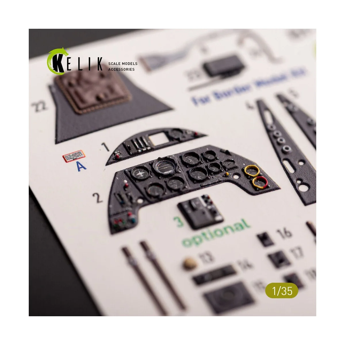Bf-109 G-6 - interior 3D decals for Border Models kit, 1/35 - Kelik...