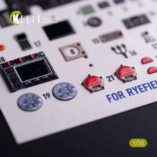 M1240A M-ATV - interior 3D decals for RFM kit, 1/35 - Kelik K35043