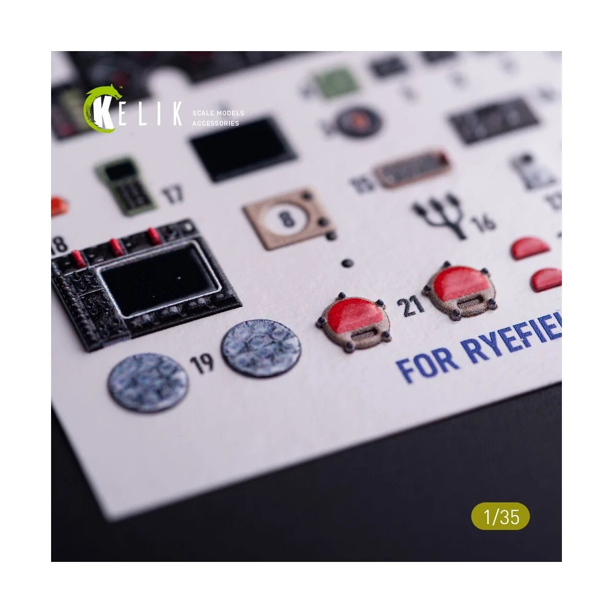 M1240A M-ATV - interior 3D decals for RFM kit, 1/35 - Kelik K35043