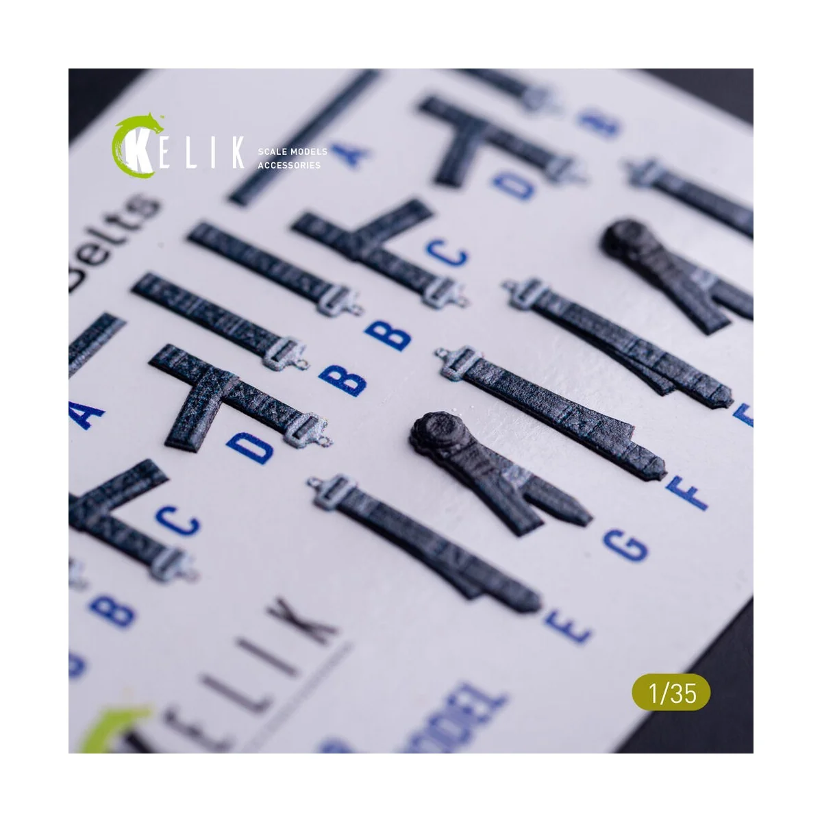 M1240A M-ATV seat belts - interior 3D decals for RFM kit, 1/35 - Ke...