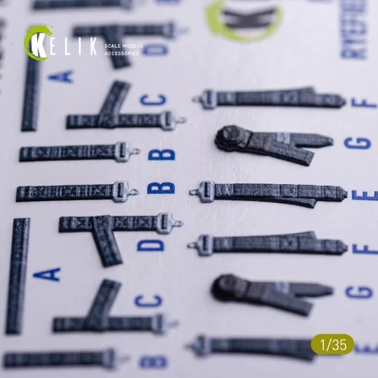 M1240A M-ATV seat belts - interior 3D decals for RFM kit, 1/35 - Ke...