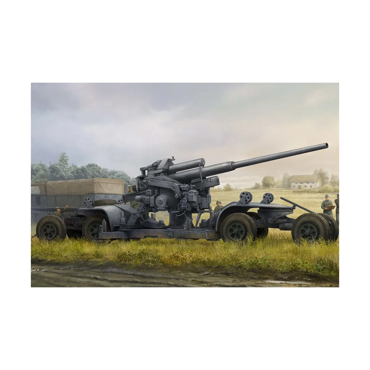 German 12.8cm FLAK 40, 1/35 - Hobby Boss 84545