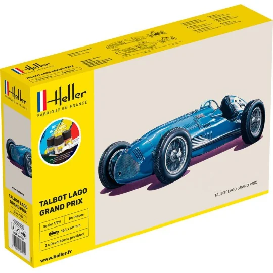 STARTER KIT Talbot Lago Grand Prix, 1/24 - Heller 56721 STARTER KIT Talbot Lago Grand Prix, 1/24 - Heller 56721
